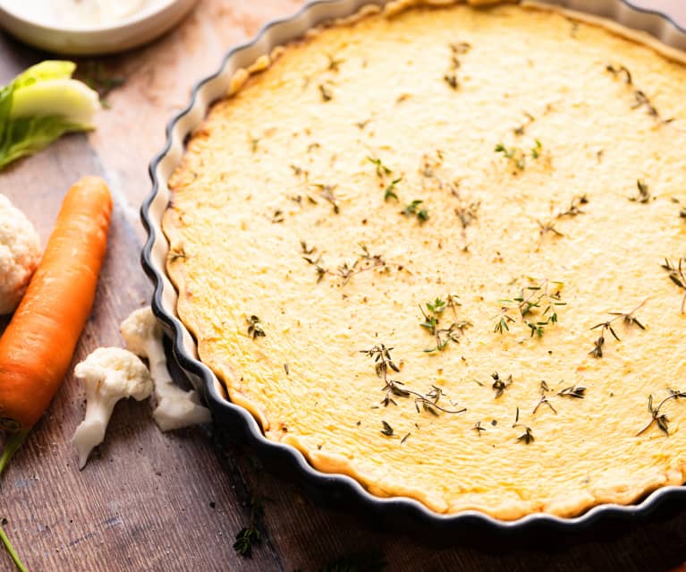 Tartaleta de zapallo y verduras