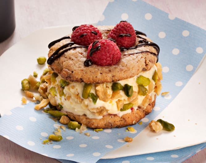 Ice cream cookie sandwich