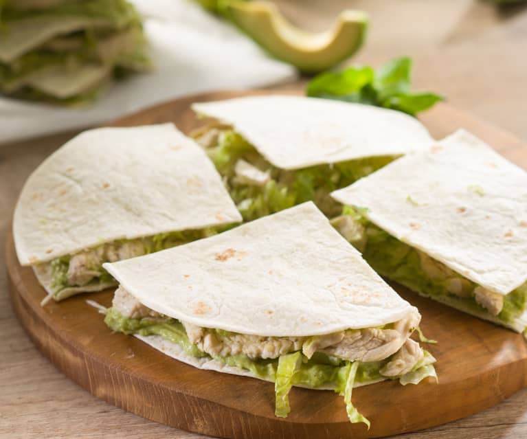Quesadillas de pavo y palta