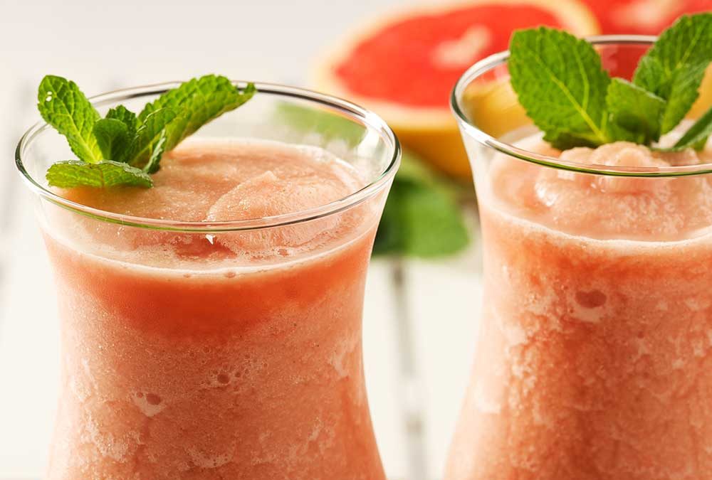 GRANIZADO DE POMELO AROMATIZADO CON MENTA