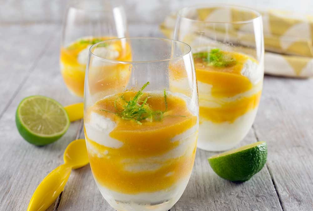 HELADO DE MASCARPONE Y MANGO