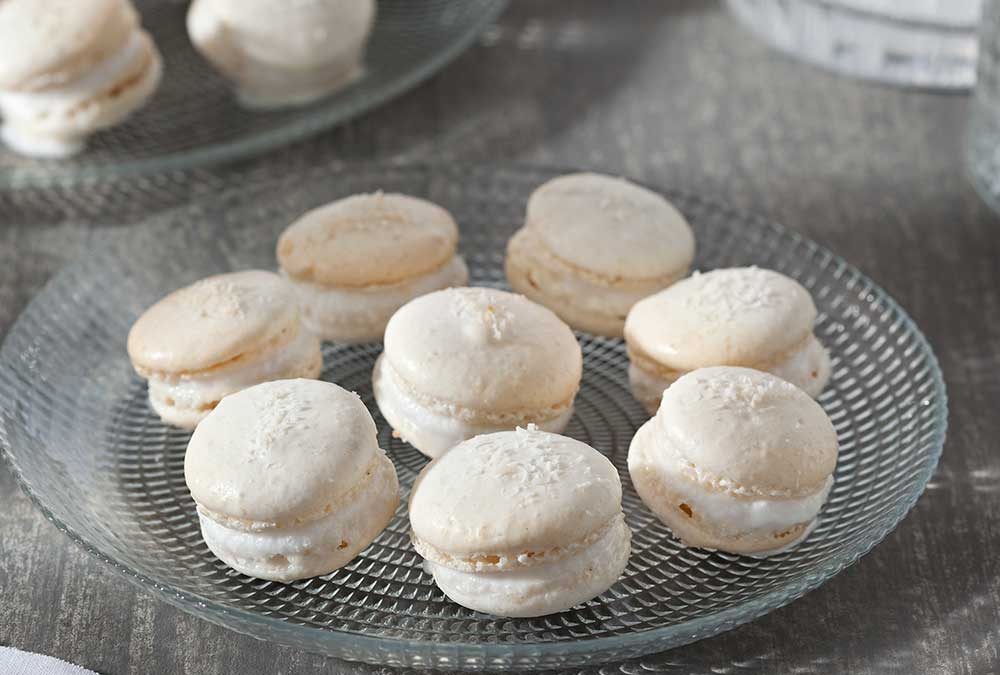 MACARONS DE HELADO DE COCO
