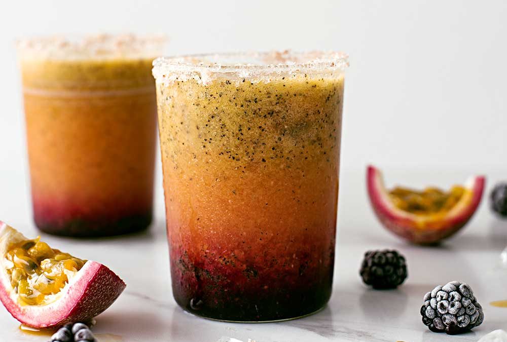 MARGARITAS DE MORA Y MARACUYÁ