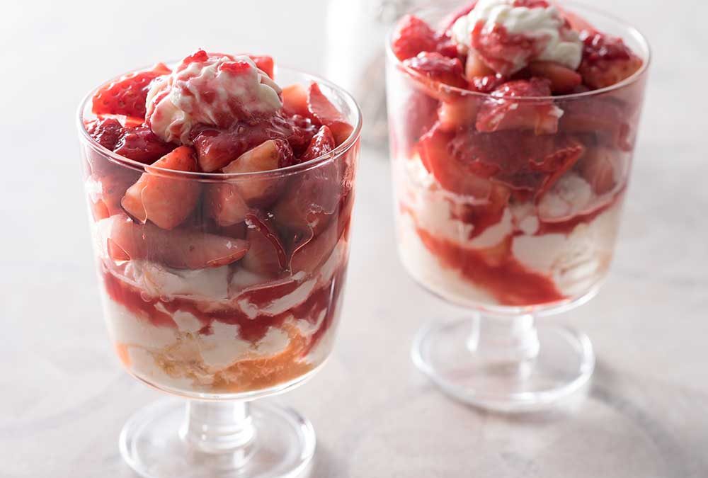 TRIFLE DE FRUTILLAS CON MASCARPONE