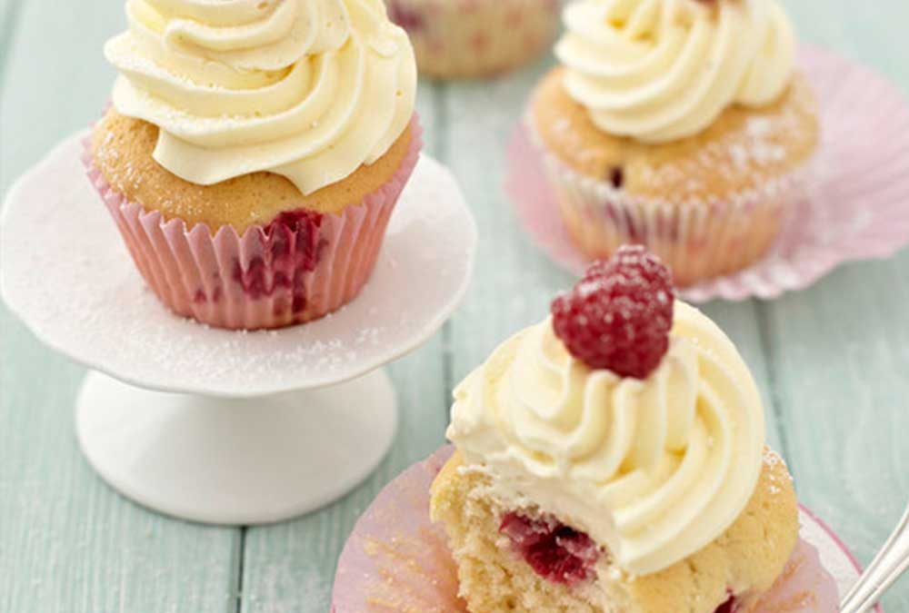 CUPCAKES DE COCO Y FRAMBUESA