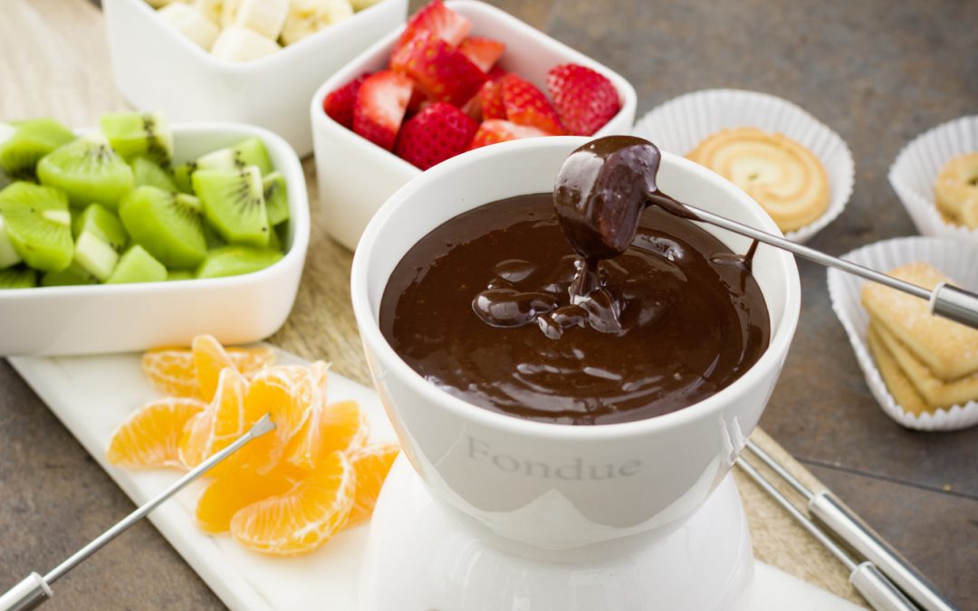 Fondue de chocolate a la naranja