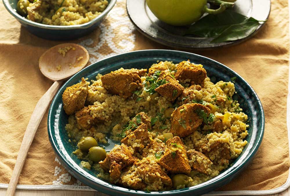 CÚSCUS MARROQUÍ CON AZAFRÁN