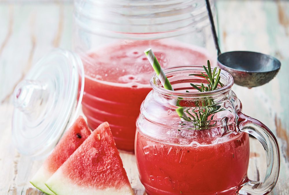 LIMONADA DE SANDÍA Y ROMERO