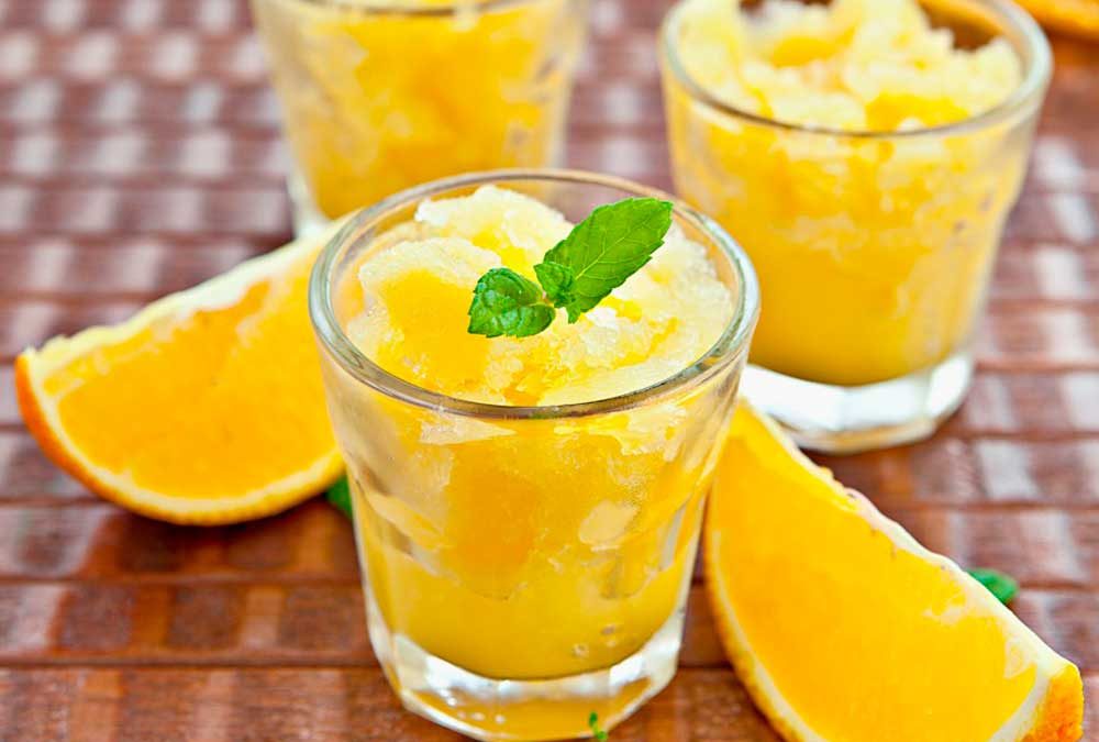 SORBETE NARANJA JENGIBRE